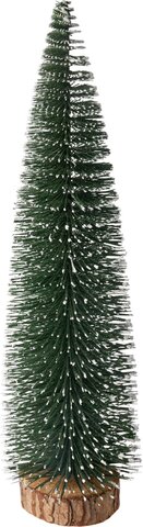 Tafelkerstboom H50cm groen met sneeuw