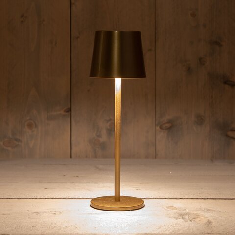 Tafellamp 27x9cm brons warm wit Led