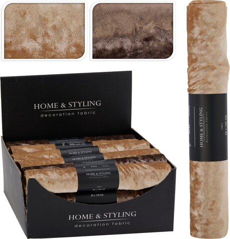 Tafelloper 150x28cm velvet 2ass