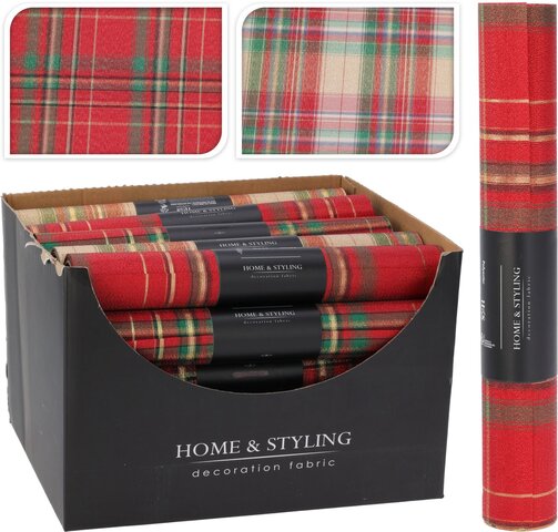 Tafelloper 28x250cm ruiten 2ass