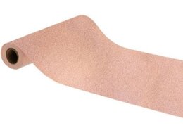 Tafelloper 30cmx5m glitter rosé goud - afbeelding 1