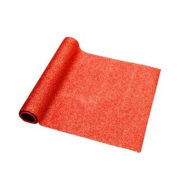 Tafelloper 30x300cm - glitter rood
