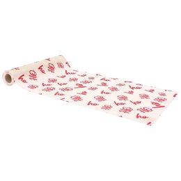 Tafelloper Hohoho 28cmx3m fluweel rood roze wit