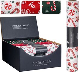 Tafelloper Kerstprint 3ass