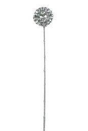 Tak bal strass H68cm zilver