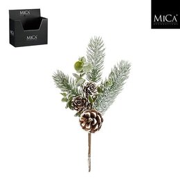 Tak dennenappel H25cm groen