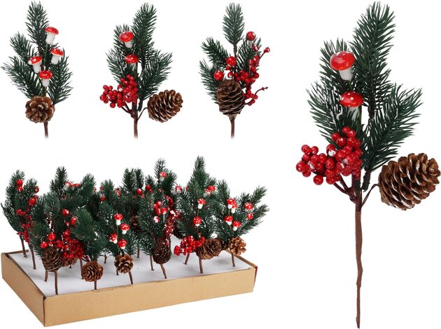 Tak Kerst H22cm 3ass