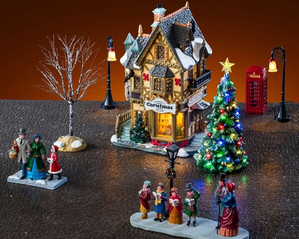 tannenbaum christmas shoppe set, incl. adaptor 74254, 550 ma (white) - afbeelding 1