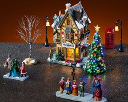 tannenbaum christmas shoppe set, incl. adaptor 74254, 550 ma (white)