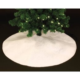 Tapis pour sapin de Noël D100cm - neige - image 2