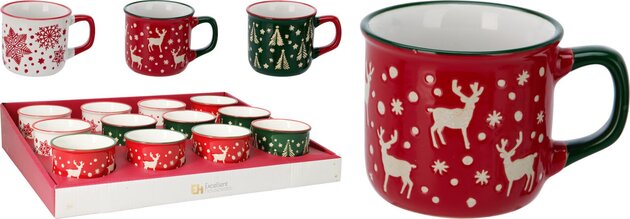 Tas Kerst 160ml gres 3ass