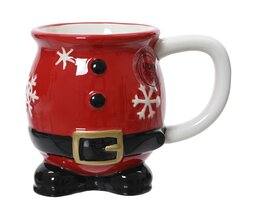 Tas Kerstman D13xH10cm rood