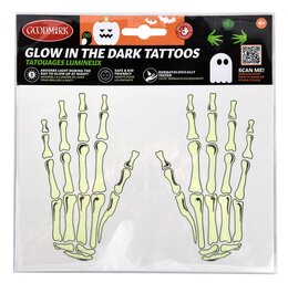 Tattoo skelet hand glow-in-the-dark