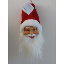 Tete Pere Noel rouge 16x16x56