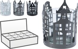 Theelichthouder huis 3ass