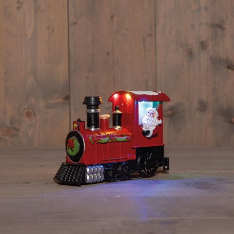 Tracteur avec Père Noël 12x19cm L+S