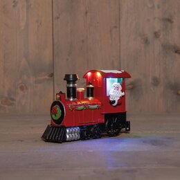 Tracteur avec Père Noël 12x19cm L+S