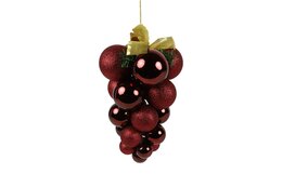Tros kerstballen Vinella M H29cm bordeaux