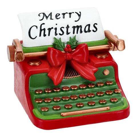 Typemachine Kerst 20x17x16cm