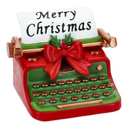 Typemachine Kerst 20x17x16cm