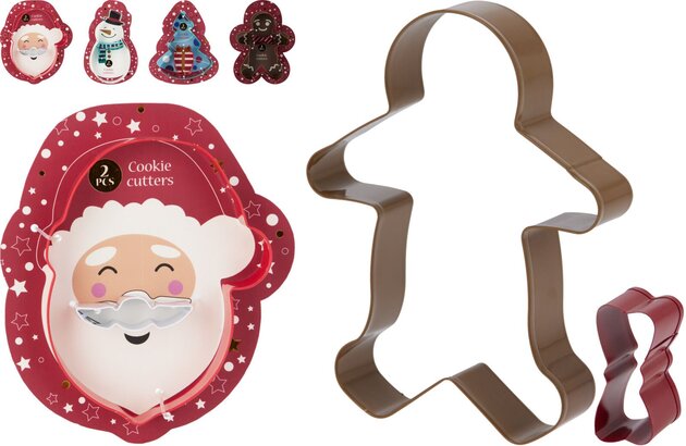 Uitsteekvorm rvs Kerst 4ass