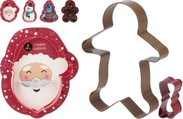 Uitsteekvorm rvs Kerst 4ass