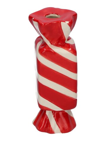 Vaas Candy 4,5x4,5x11,5cm rood wit