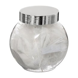 Veer glitter wit zilver