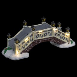 Verlichte kerstbrug 