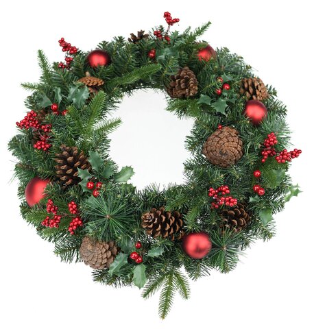 Victoria Wreath Cones & Red Deco mat d60cm - image 1