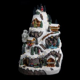 Village de Noël montagne Led