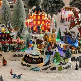 village Noel train 31x19x19cm - image 2