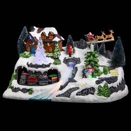village Noel train 31x19x19cm - image 4