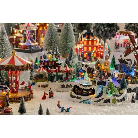 village Noel train 31x19x19cm - image 5