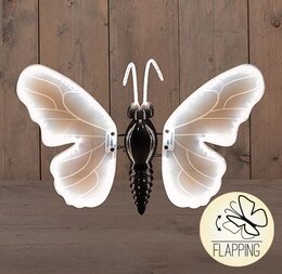 Vlinder 40cm led warm wit