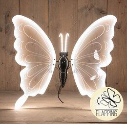 Vlinder 60cm led warm wit