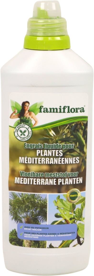 Vloeibare meststof voor mediterrane planten 1L