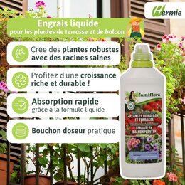 Vloeibare meststof voor terras- en balkonplanten 1l - afbeelding 3