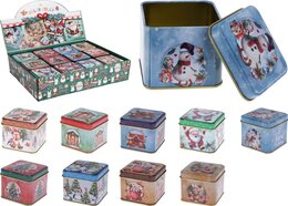 Voorraaddoos 360ml Kerst 4ass