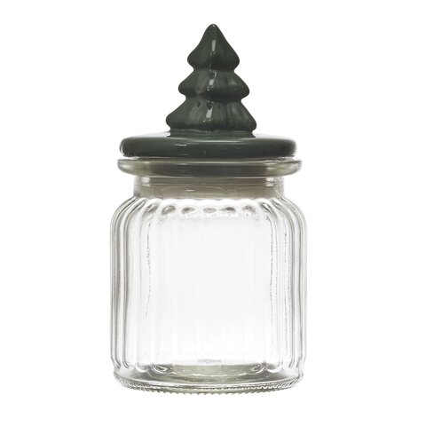 Voorraadpot glas met deksel H15cm - Kerst 2ass - afbeelding 5