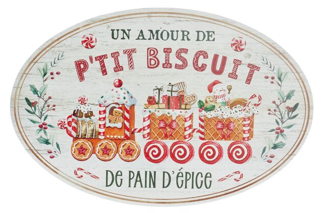 Wanddeco Peperkoek 35x23cm