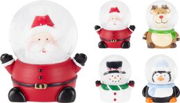 Waterbal D5cm kerstfiguur 4ass
