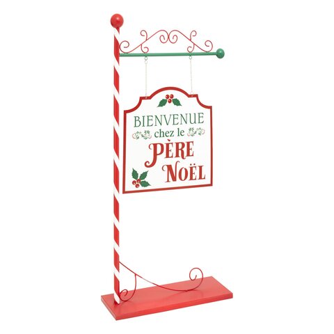 Wegwijzer 46x100cm Bienvenue chez Père Noël