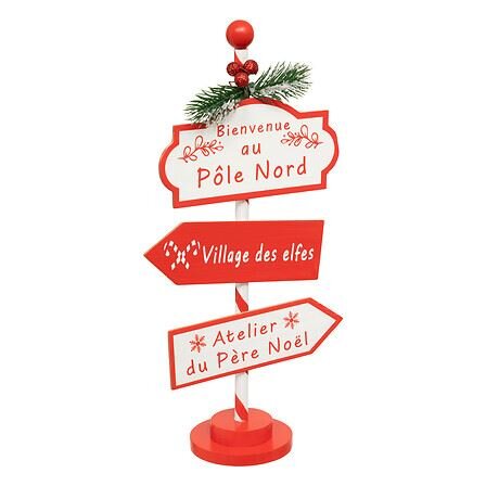 Wegwijzer H30cm Pôle Nord