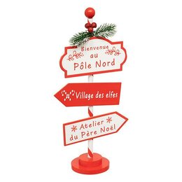 Wegwijzer H30cm Pôle Nord