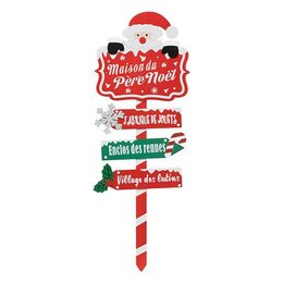 Wegwijzer Kerstman H110cm