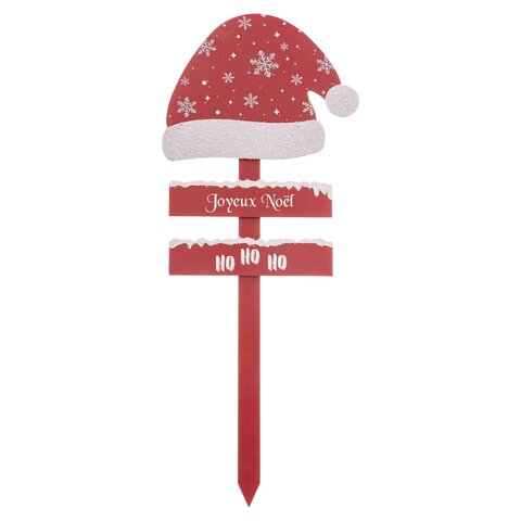 Wegwijzer kerstmuts H90cm - rood - afbeelding 1