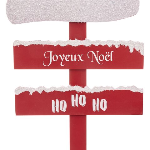 Wegwijzer kerstmuts H90cm - rood - afbeelding 2