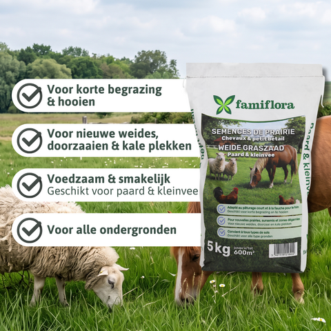 Weide Graszaad Paard & Kleinvee 5kg - afbeelding 2