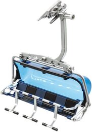 zetellift 6pers blauw/zwart - afbeelding 1